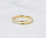 Minimalist sterling silver ring with a vibrant citrine stone, symbolizing joy and positivity